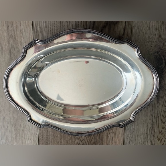 LBS CO English Regency Style Silver Plated Serving Dish Vegetable Bowl - Picture 5 of 8